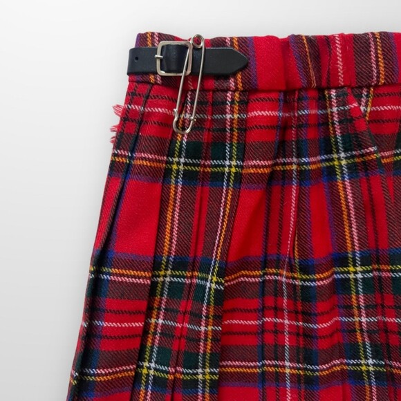 Authentic Girl’s Wool Plaid Scottish Tartan Kilt Size 2 - Picture 3 of 8